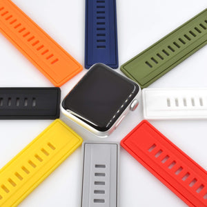 WareWel Apple Watch Compatible Active Silicone Sport Replacement Strap - WareWel