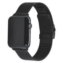 Load image into Gallery viewer, WareWel Apple Watch Compatible Stainless Steel Mesh Band with Deployment Clasp - WareWel
