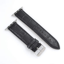Load image into Gallery viewer, WareWel Apple Watch Compatible Crocodile Pattern Genuine Leather Replacement Strap - WareWel
