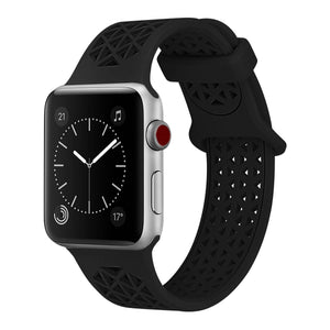 WareWel Apple Watch Silicone Replacement Band with Cutaway Design - WareWel