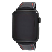 Load image into Gallery viewer, WareWel Apple Watch Compatible Hybrid Leather and Silicone Sport Replacement Watch Strap - WareWel
