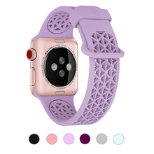 Load image into Gallery viewer, WareWel Apple Watch Silicone Replacement Band with Cutaway Design - WareWel
