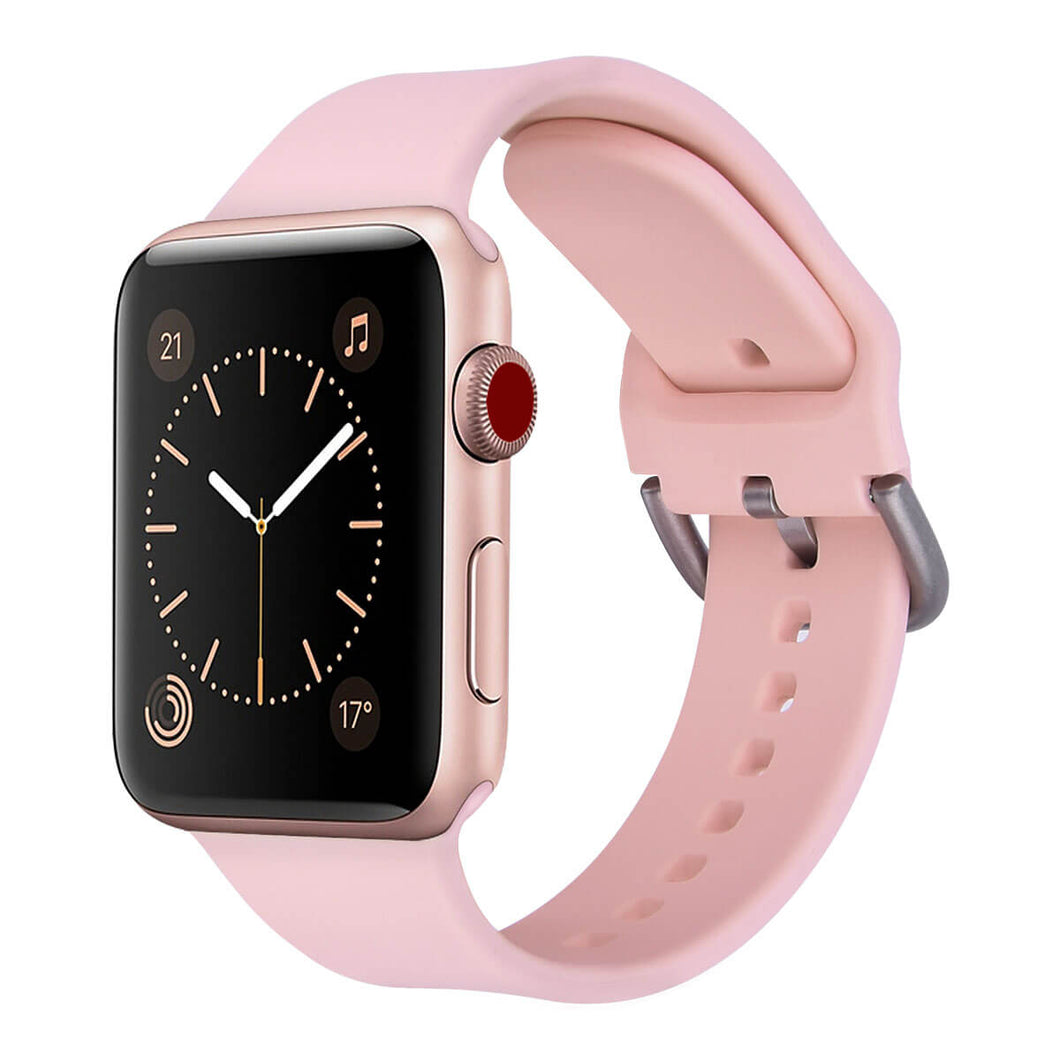 WareWel Apple Watch Compatible Smooth Ultra Flexible Silicone Band - WareWel